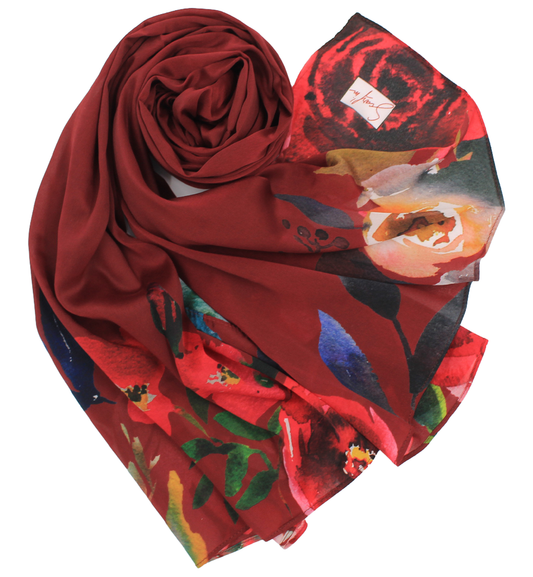 Satin spécial "EDGA" - Bordeaux