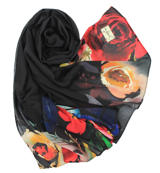 Satin spécial "EDGA" - Noir