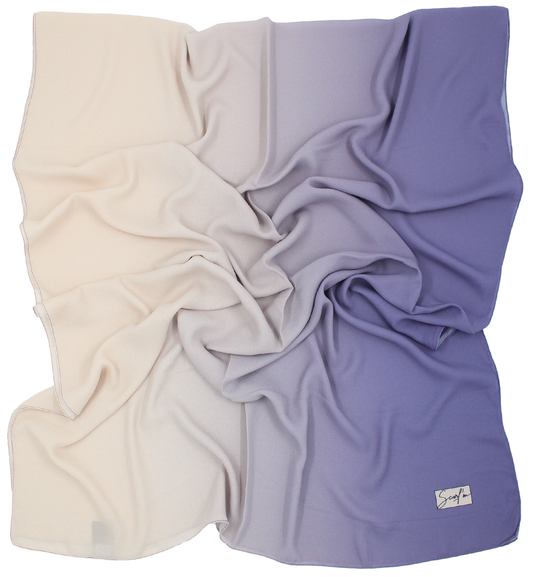 CHALE YAOMY® DÉGRADÉ - Lilas to beige