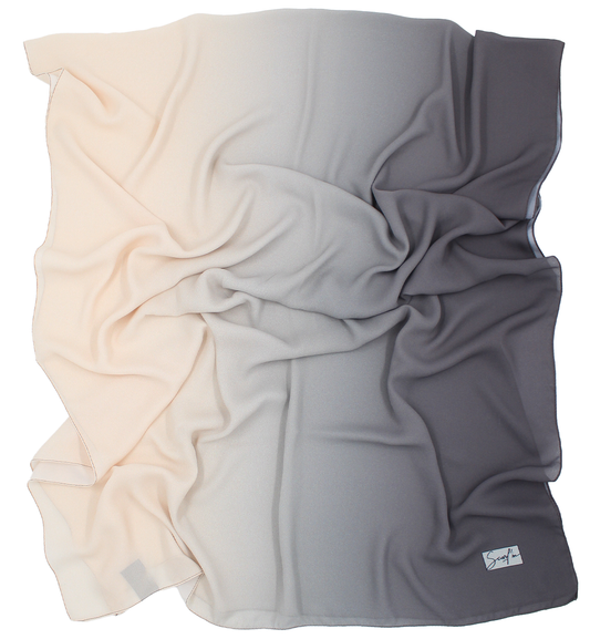 CHALE YAOMY® DÉGRADÉ - Taupe to beige