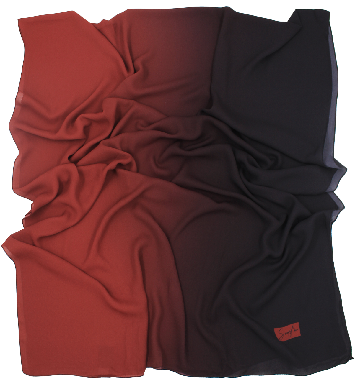 CHALE YAOMY® DÉGRADÉ - G28 Bordeaux to noir