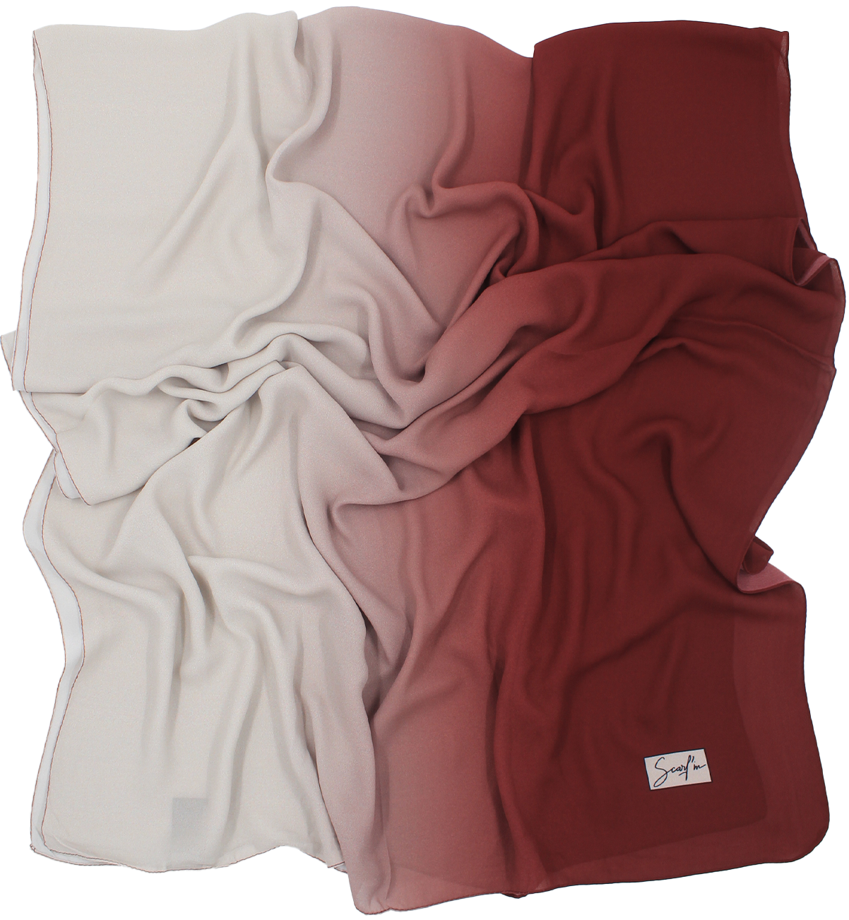 CHALE YAOMY® DÉGRADÉ - G31 Bordeaux to beige