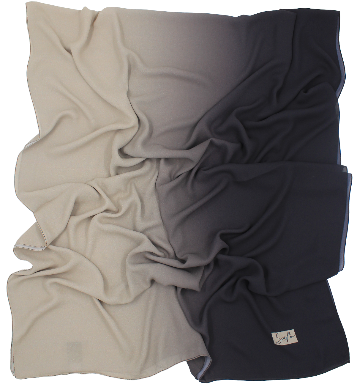 CHALE YAOMY® DÉGRADÉ - G33 Aubergine to beige