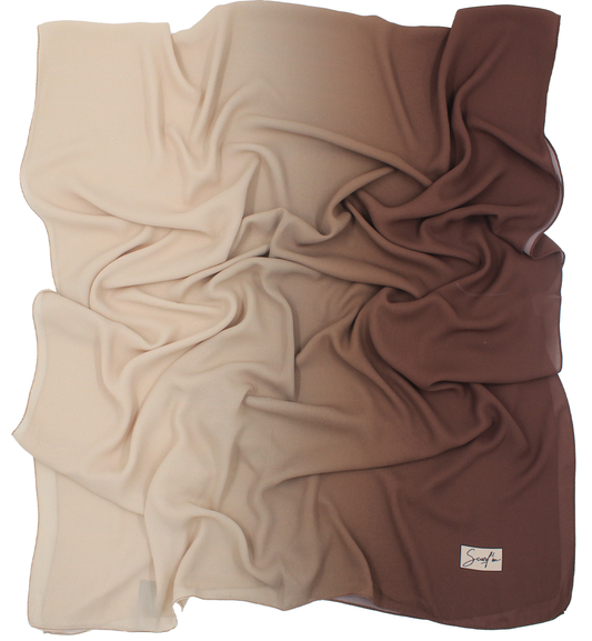 CHALE YAOMY® DÉGRADÉ - G34 Marron to beige