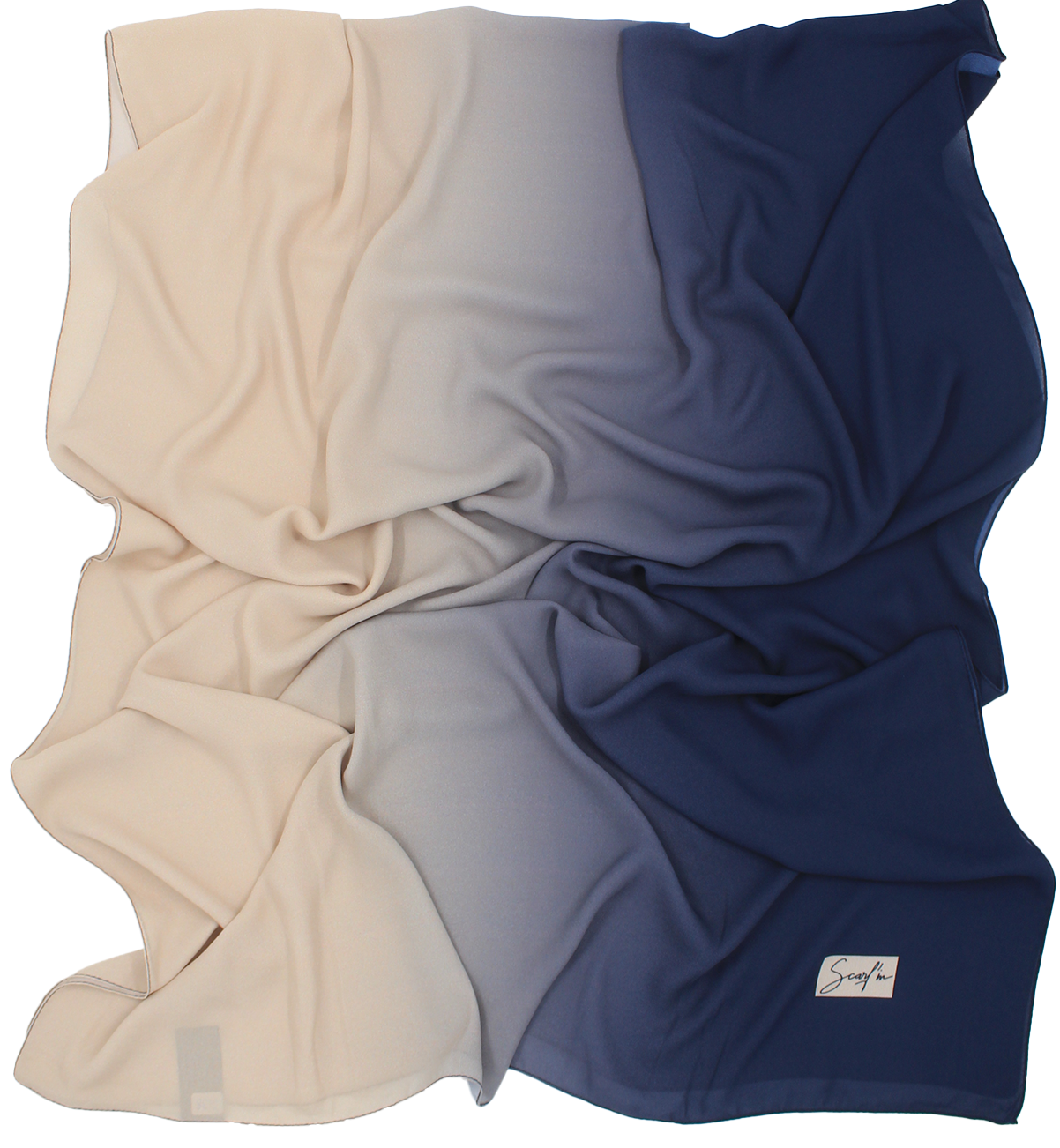 CHALE YAOMY® DÉGRADÉ - G38 Marine to beige