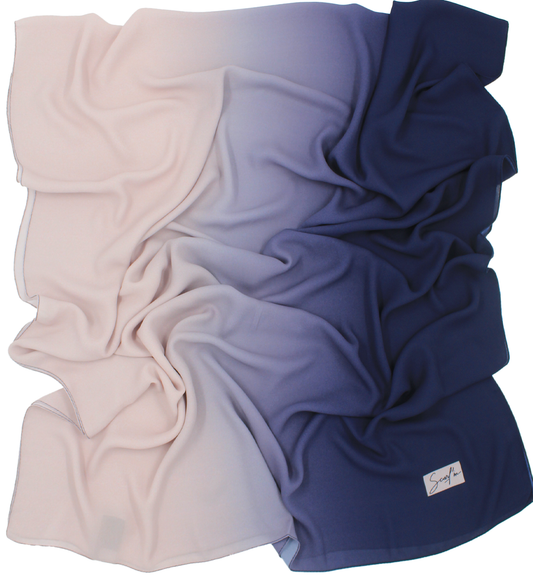 CHALE YAOMY® DÉGRADÉ - G39 Encre to poudré