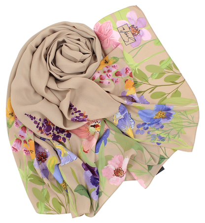 Châle YAOMY® "Gardenia" - Beige