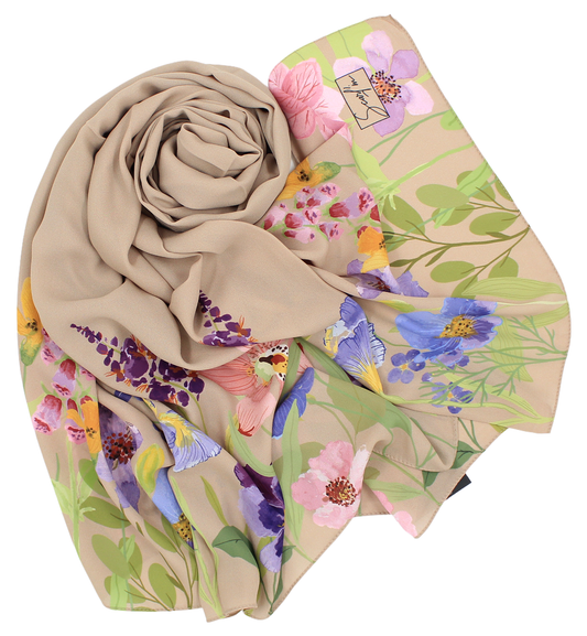 Châle YAOMY® "Gardenia" - Beige