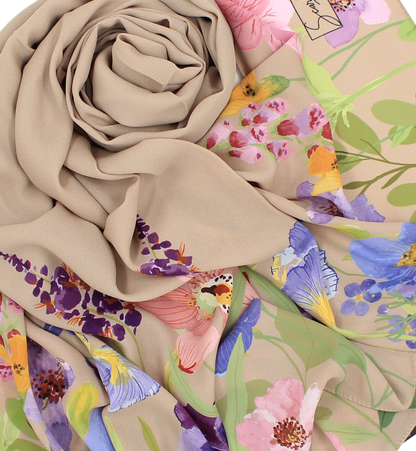 Châle YAOMY® "Gardenia" - Beige