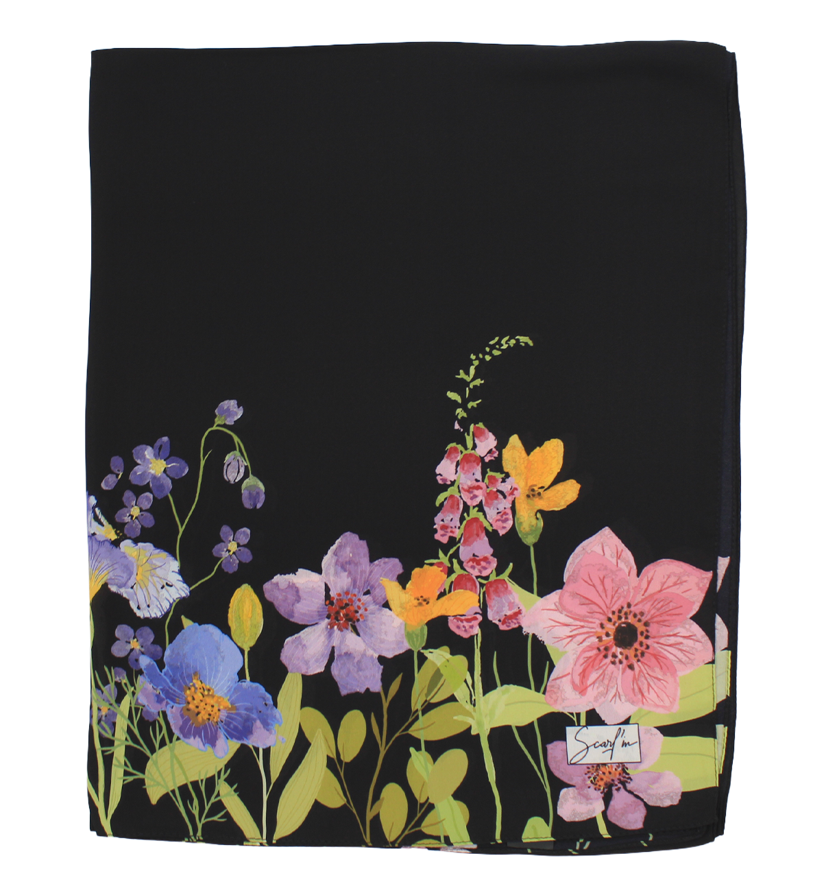 Châle YAOMY® "Gardenia" - Noir