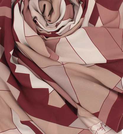 Châle YAOMY® "Hermy" - Burgundy