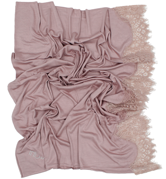 CHÂLE EMALY® dentelle - Rose