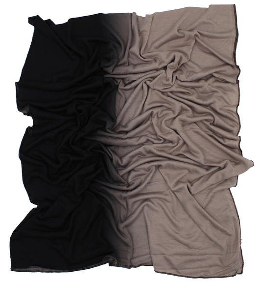 CHÂLE EMALY® dégradé - Noir to taupe