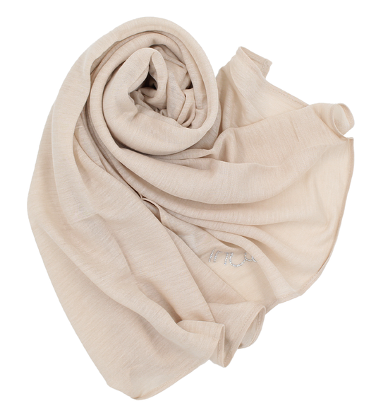 CHÂLE EMALY® piqué - Beige nude