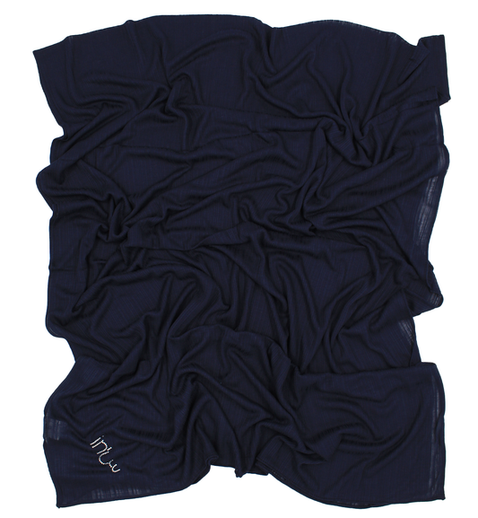 CHÂLE EMALY® "LINES" - Bleu marine