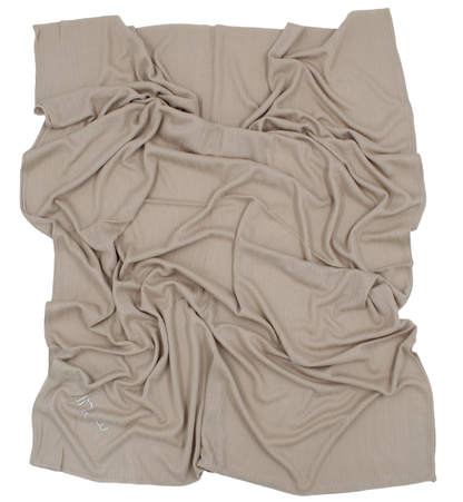CHÂLE EMALY® "LINES" - Beige taupe