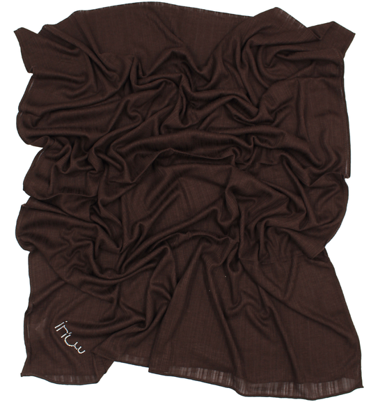 CHÂLE EMALY® "LINES" - Marron