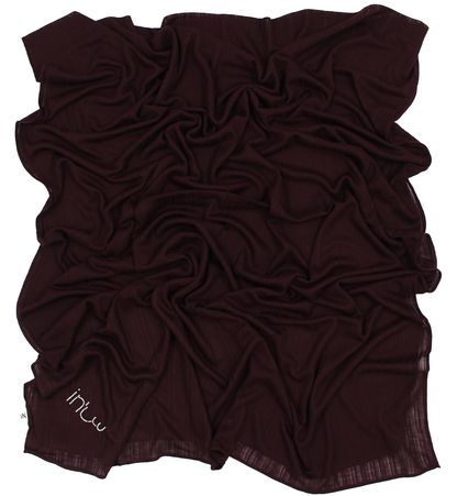 CHÂLE EMALY® "LINES" - Burgundy