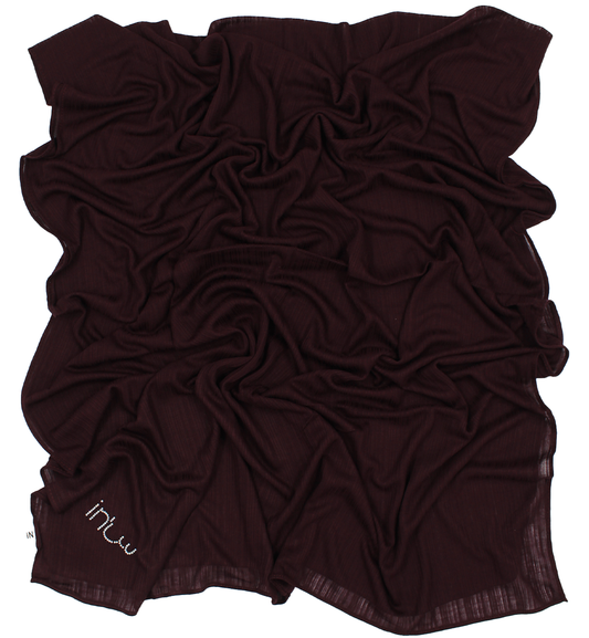 CHÂLE EMALY® "LINES" - Burgundy