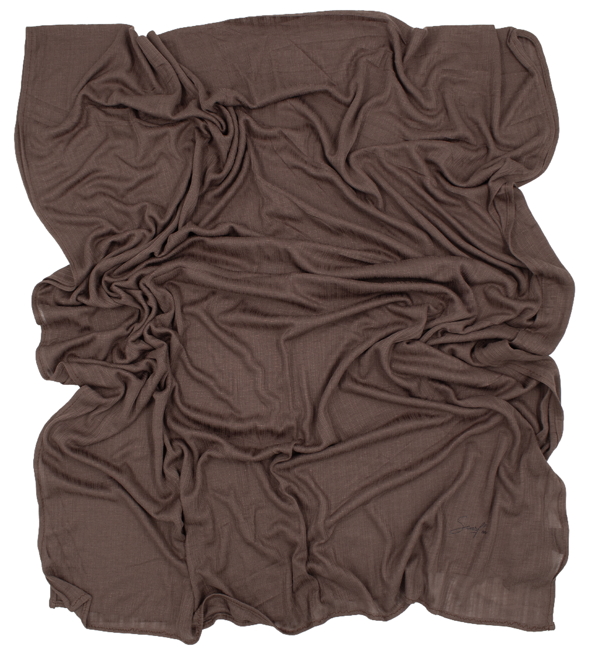 CHÂLE EMALY® "LINES" - Marron glacé