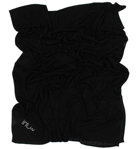CHÂLE EMALY® "LINES" - Noir