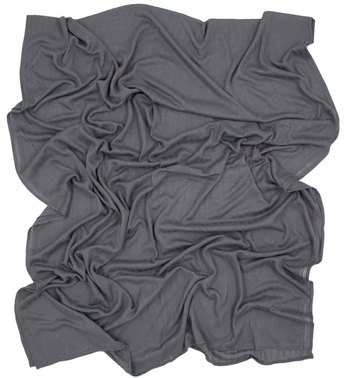CHÂLE EMALY® "LINES" - Gris bleu