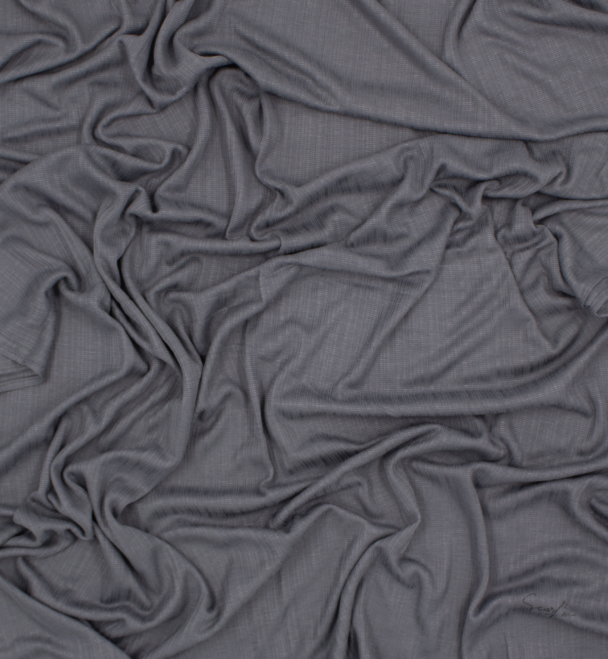 CHÂLE EMALY® "LINES" - Gris bleu