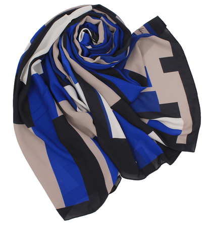 CHALE YAOMY® "LAMBRINA" - Bleu roi