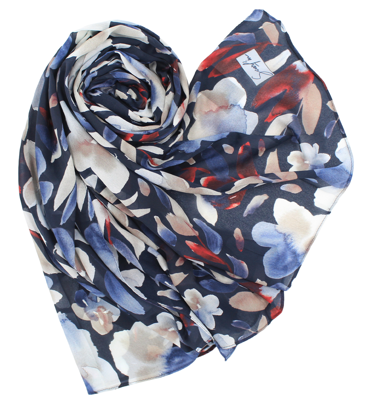 Satin spécial "LILY" - Bleu