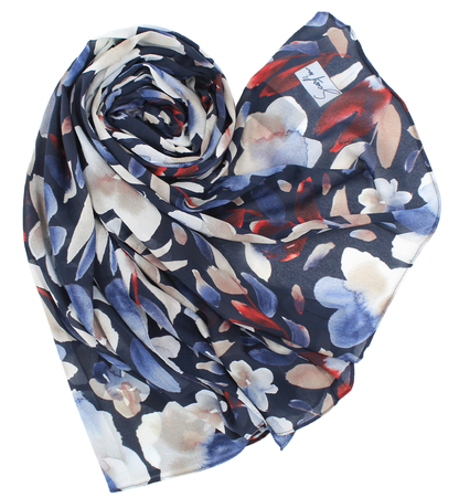 Satin spécial "LILY" - Bleu