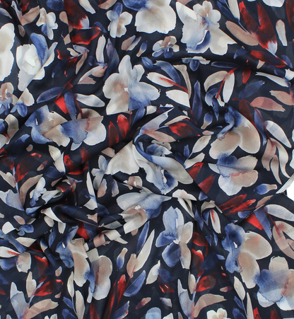 Satin spécial "LILY" - Bleu