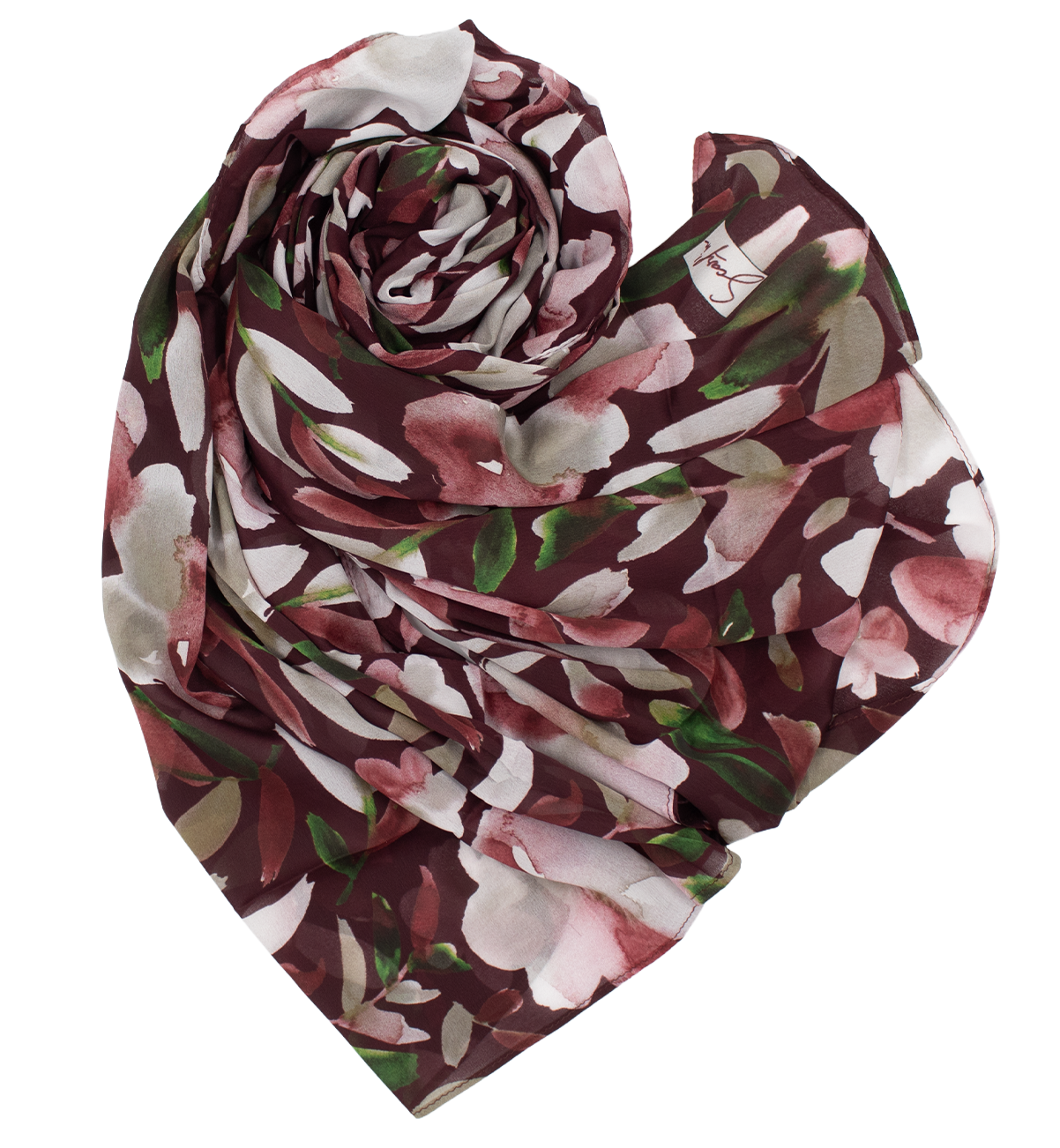 Satin spécial "LILY" - Bordeaux