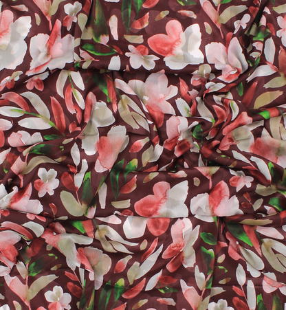 Satin spécial "LILY" - Bordeaux