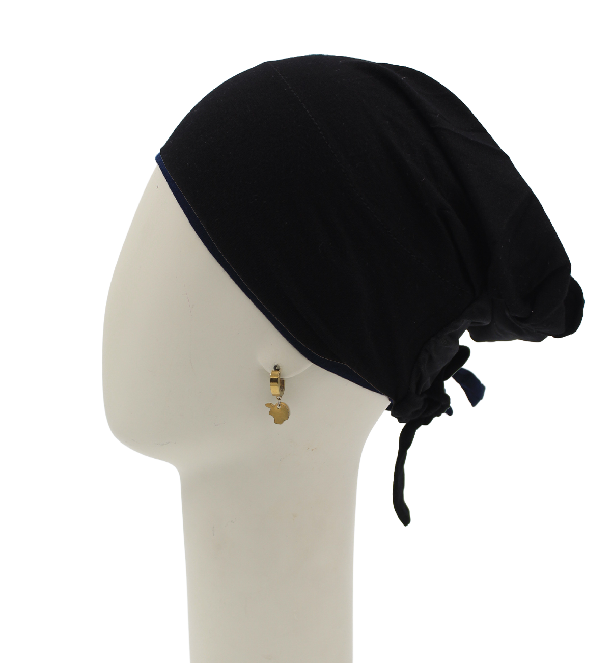 Bonnet Mi-tulle - Noir