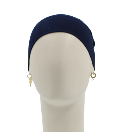 Bonnet Mi-tulle - Bleu marine