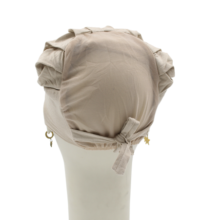Bonnet Mi-tulle - Greige