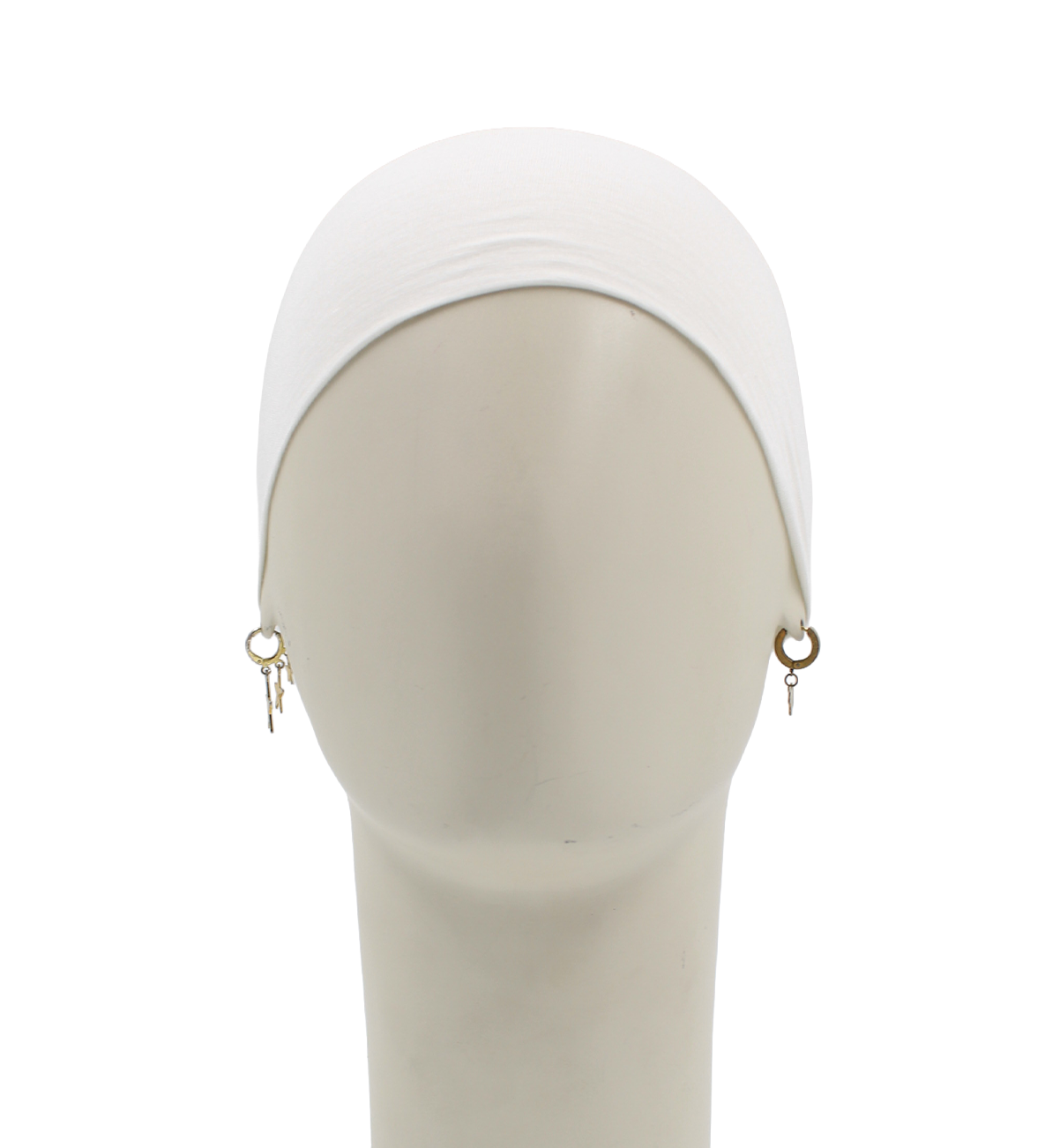 Bonnet Mi-tulle - Blanc cassé