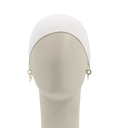Bonnet Mi-tulle - Blanc cassé
