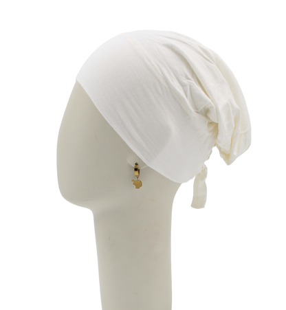 Bonnet Mi-tulle - Blanc cassé