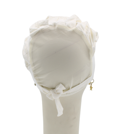 Bonnet Mi-tulle - Blanc cassé