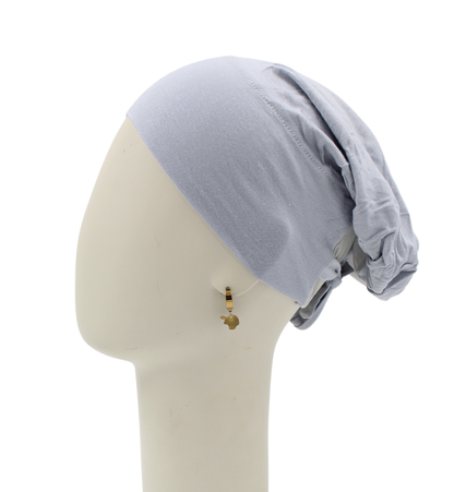 Bonnet Mi-tulle - Gris clair