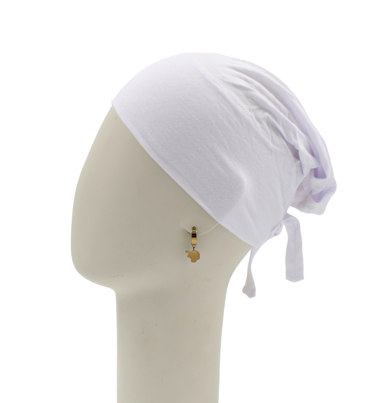 Bonnet Mi-tulle - Blanc