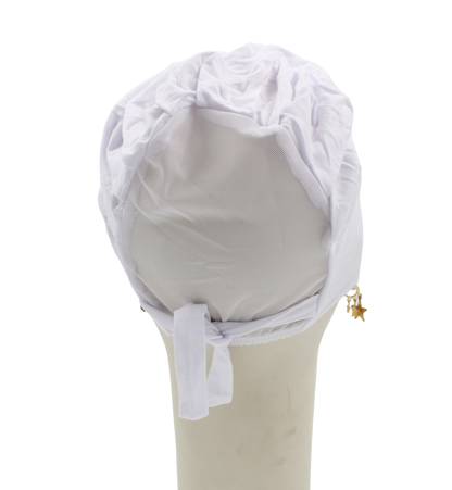 Bonnet Mi-tulle - Blanc