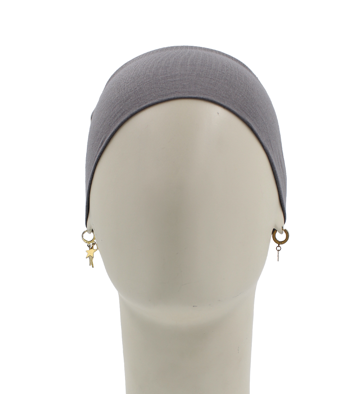 Bonnet Mi-tulle - Gris souris