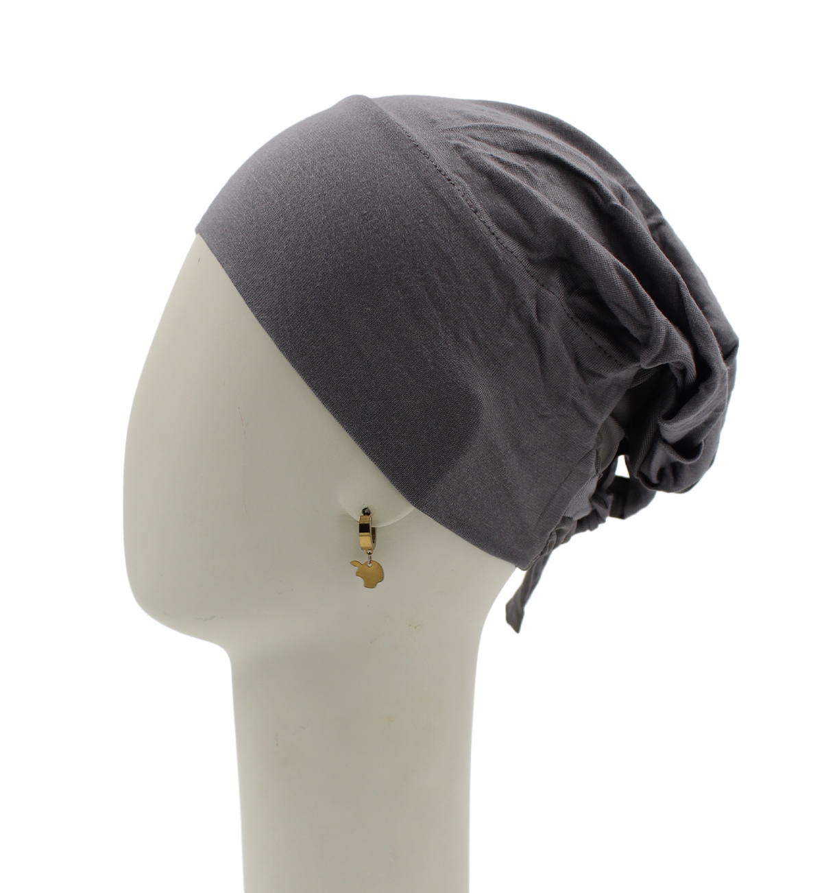 Bonnet Mi-tulle - Gris souris