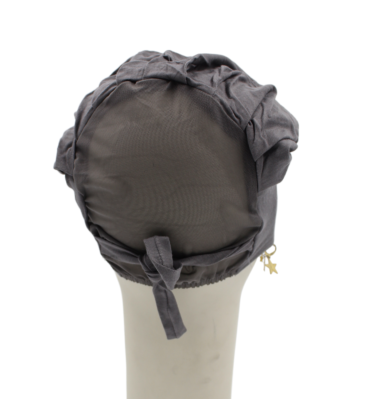 Bonnet Mi-tulle - Gris souris