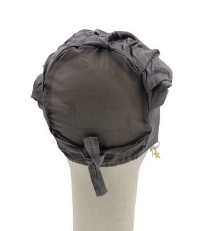 Bonnet Mi-tulle - Gris souris