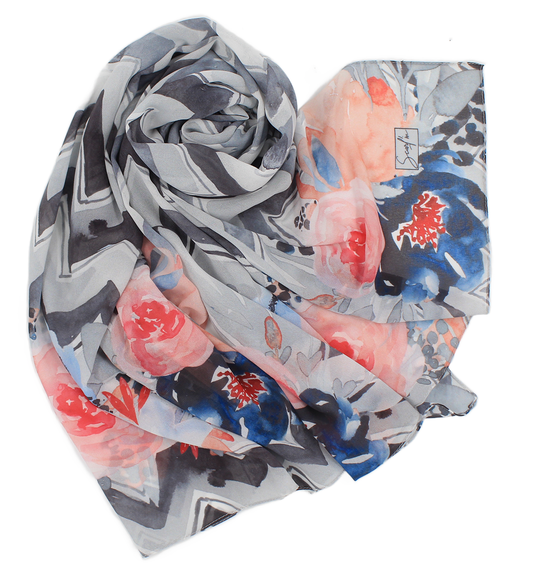 Châle RIQA® "MARINA" - Gris