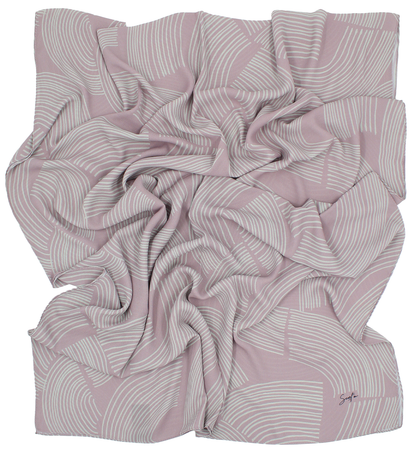 CHALE YAOMY® "Maty" - Beige et rose