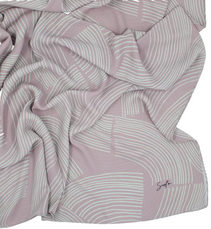 CHALE YAOMY® "Maty" - Beige et rose